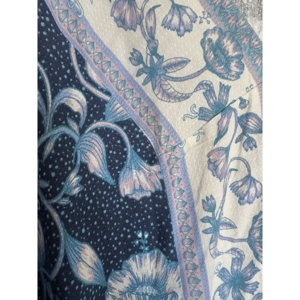 Aveology Evans Navy Kinsley Maxi Dress 22/24 NWT Cottagecore Prairie - Picture 8 of 11